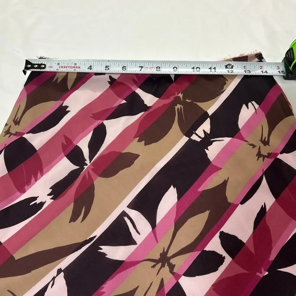 Mandee Vintage 90s Womens Medium Floral Tropical Midi Skirt Girly Dainty Fairy
